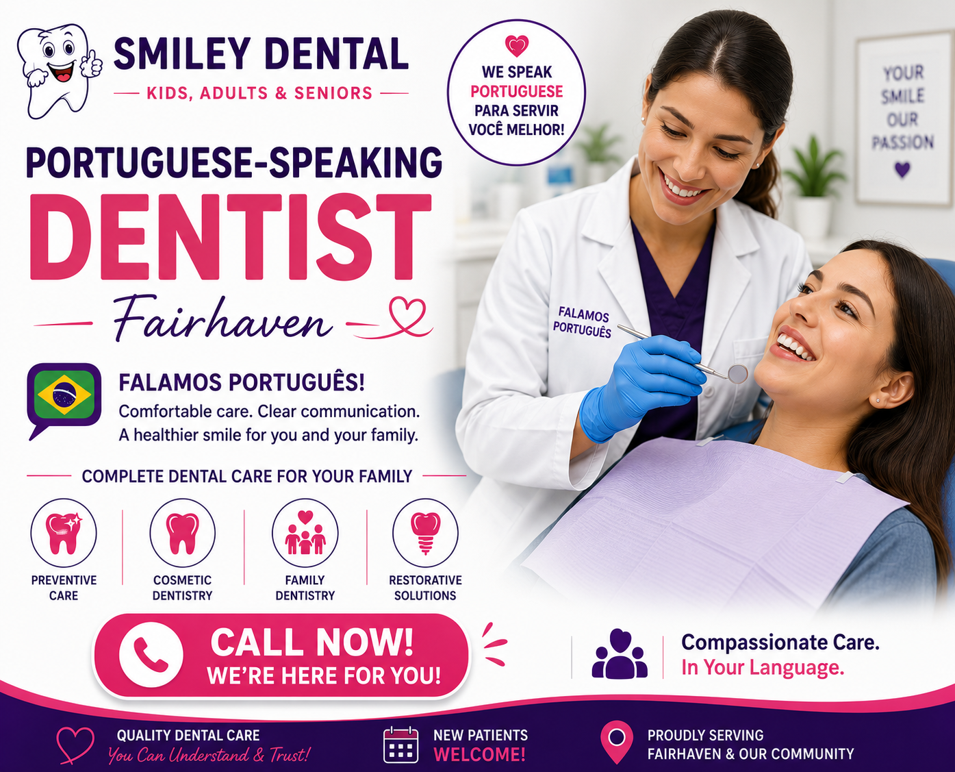 Portuguese-speaking dentist Fairhaven